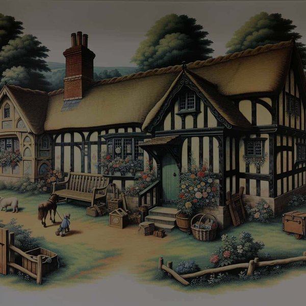 Peut-on trouver un cottage anglais avec chasse au trésor historique pour les enfants?