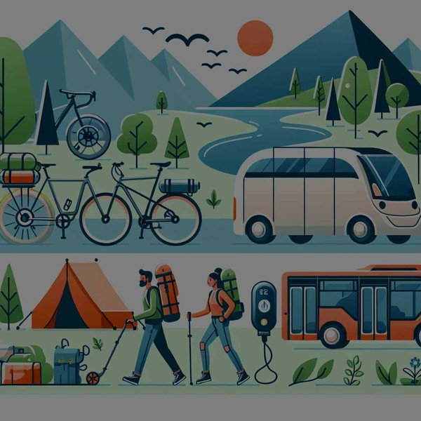 Quels sont les moyens de transport écoresponsables pour se rendre sur un site de camping?